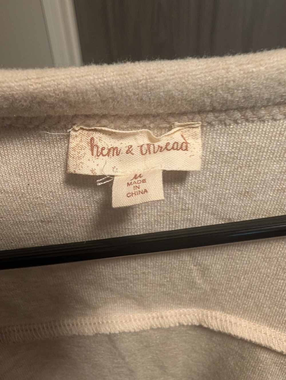 Hem & Thread Cream Cropped Open-Front Jacket - Picture 3 of 3